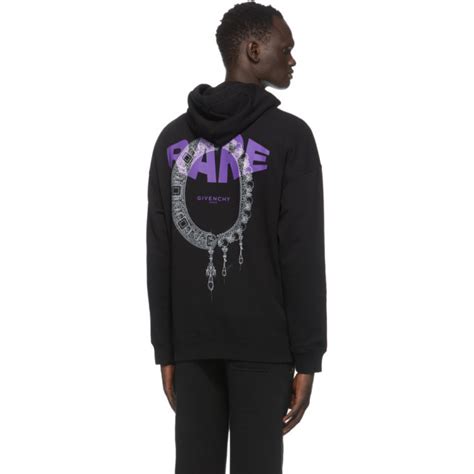 givenchy studio homme hoodie sweatshirt kapuzenpullover farbe schwarz|givenchy crest sweatshirt.